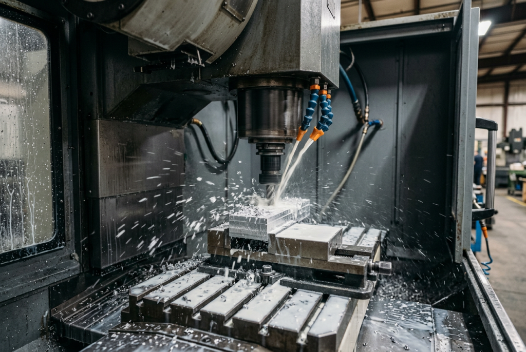 Vertical CNC milling machine and machining center workholding solution